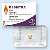Левитра — инструкция по применению, дозы, побочные действия, описание.