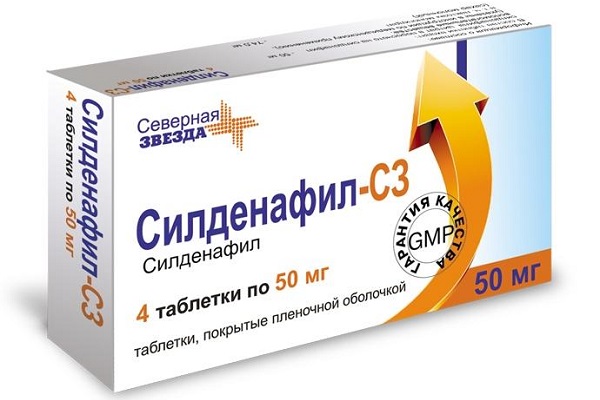 СИЛДЕНАФИЛ-СЗ таблетки - инструкция по применению, цена.